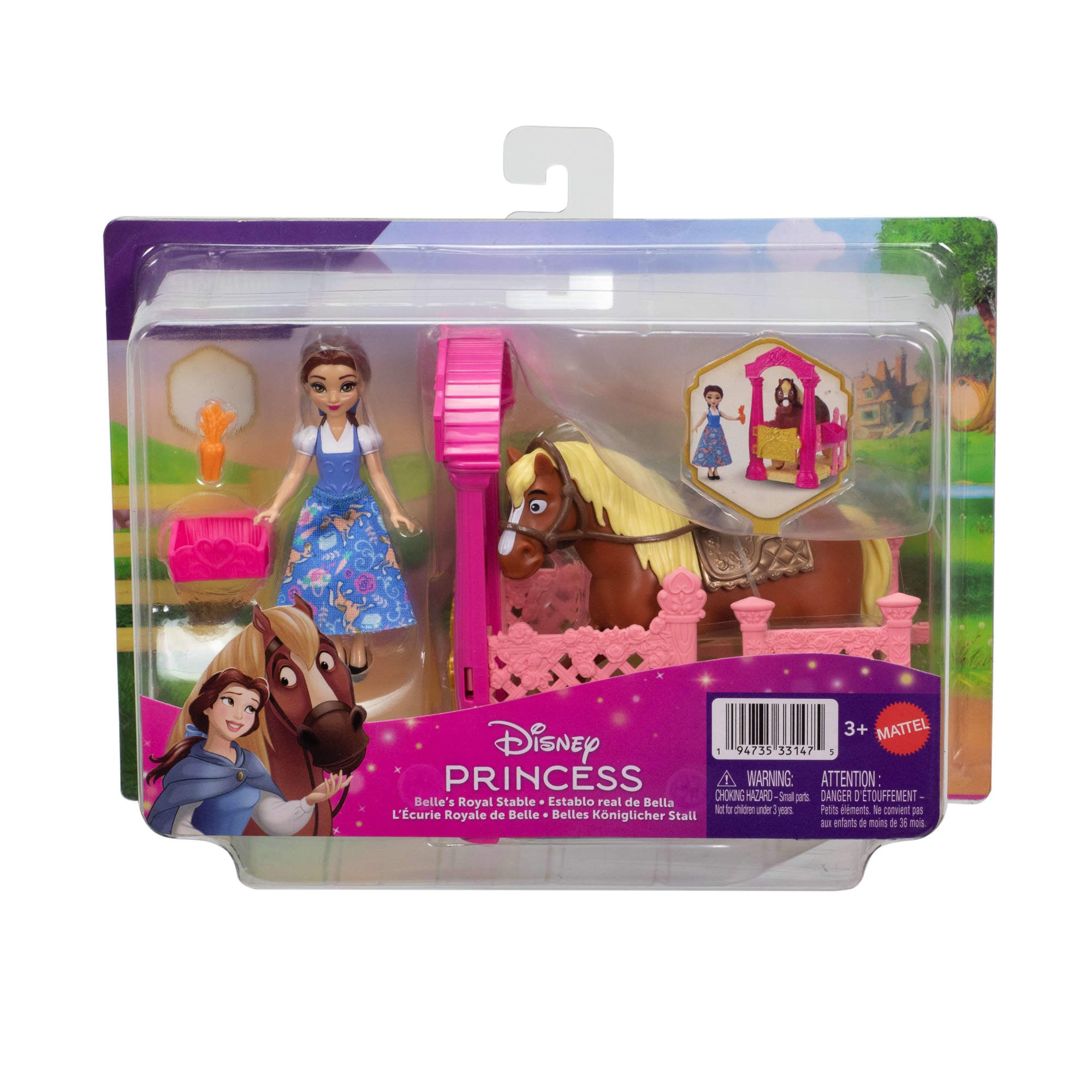 Disney Princesa Princesas Con Establo Y Caballo - Establo Real De Bella-6